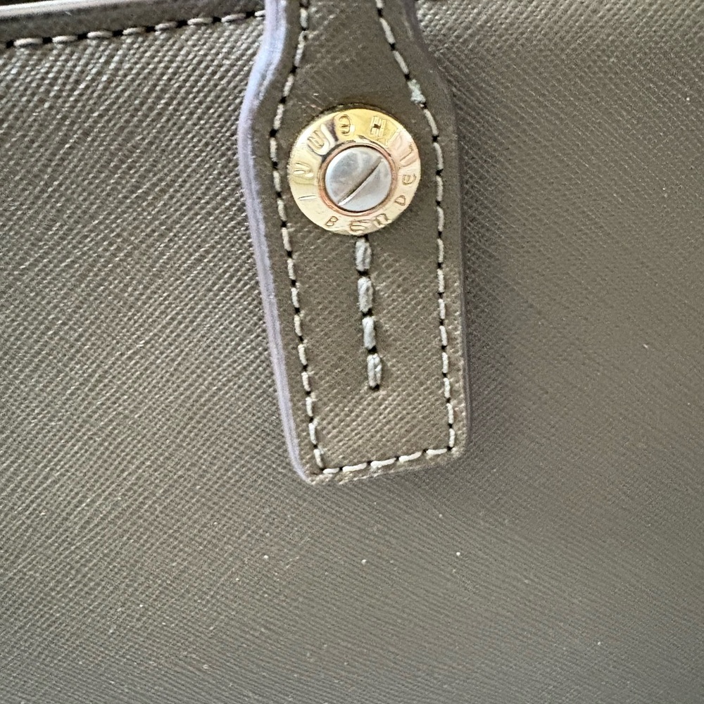 Henri Bendel Olive Khaki Zippered Tote Bag - Picture 4 of 13